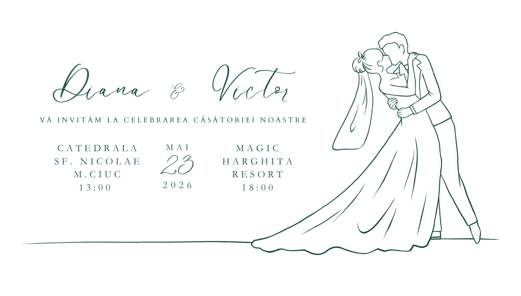 Diana & Victor — Invitație